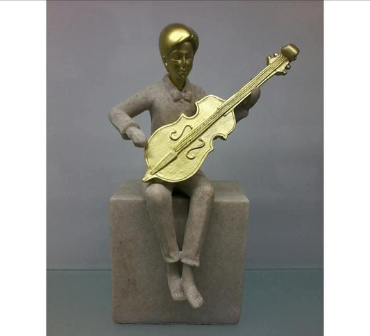Cello Resin Statue (Sitting)